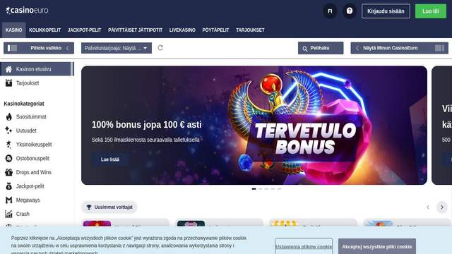 CasinoEuro casino screenshot